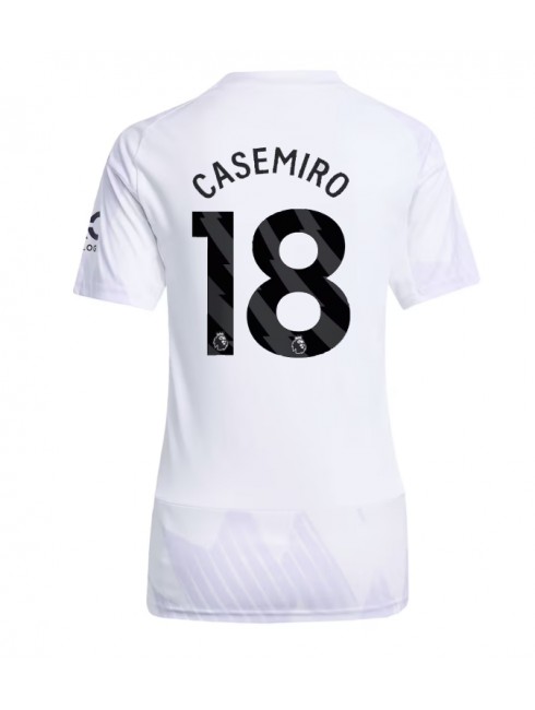 Manchester United Casemiro #18 Replika Borta Kläder Dam 2025-26 Kortärmad Manchester United Casemiro #18 Replika Borta Kläder Dam 2025-26 Kortärmad